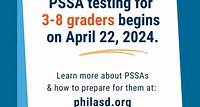 April 17, 2024 The PSSA Testing Window for the 23-24 SY Opens Next Week