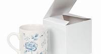 Recycled White 1 Piece Gift Boxes, 4x4x4", 100 Pack