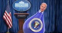 Biden Placed In Presidential Weeble-Wobble To Keep Him From Falling Down WASHINGTON, DC - According to sources in the White House, President Biden has been given his very own Weeble-Wobble to help keep him occupied and upri