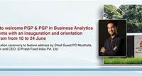 Jun 10 IIMB to welcome PGP & PGP in Business Analytics students with an inauguration and orientation program from 10 to 24 June Read More