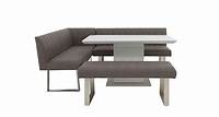 Grigio Fixed Dining Table, Left-Hand Facing Corner Bench and Small Standard Bench Dining Set