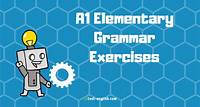 A1 Grammar lessons and exercises - Test-English