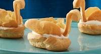 Cream Puff Swans Sweet Swans a-Swimming