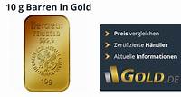 10g Goldbarren kaufen | Preis vergleichen mit GOLD.DE