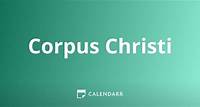 Corpus Christi | 30 de Mayo - Calendarr