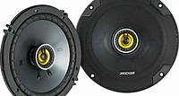KICKER CS Series 6-1/2" 2-Way Car Speakers with Polypropylene Cones (Pair) Yellow/Black 46CSC654 - Best Buy