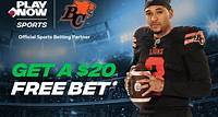 BC Lions $20 free bet