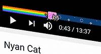 YouTube - Nyan Cat progress bar video player theme 1.2k