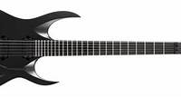A1.6FR Svart+ - Carbon Black Matte - Solar Guitars- Website