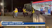 Lafayette Mardi Gras cleanup went through the night