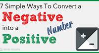 7 Ways To Convert Negative Number into Positive