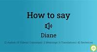 Diane Pronunciation