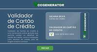 Validador de Cartão de Crédito - VCCGenerator