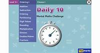 Daily 10 - Mental Maths Challenge - Topmarks