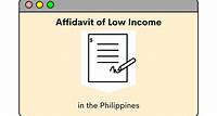 Free template: Affidavit of Low Income