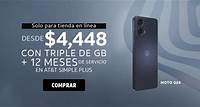Motorola G24 DESDE $ 4,448 CONTRIPLE DE GB + 12 MESES DE SERVICIO EN AT&T SIMPLE PLUS
