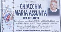 Lutto in casa Scurti, si è spenta la signora Maria Assunta Chiacchia