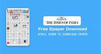 The Times of India epaper PDF 2023 [Today] - Dailyepaper.net