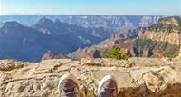 Ausblick von der Lodge am North Rim