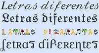 Gerador de Letras diferentes