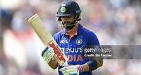 India batsman Virat Kohli reacts after being dismissed by ReeceTopley during the 3rd Royal London Series One Day International match between England