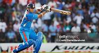 Sachin Tendulkar of India drives to bring up his century during the Group B ICC World Cup Cricket match between India and South Africa at Vidarbha