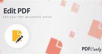 Editar PDF: Editor de PDF gratuito para editar PDFs online