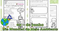 ATIVIDADES - DIA MUNDIAL DO MEIO AMBIENTE - 3º/4º ANO