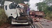 Acidente entre dois caminhões e um carro de passeio deixou uma vítima fatal