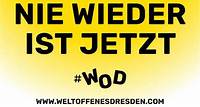 Nie wieder ist jetzt Statement des Intendanten Peter Theiler. Semperoper ist Partnerin der Initiative »Weltoffenes Dresden«.