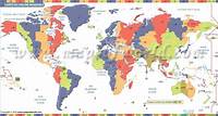 Carte De Temps Zones Monde Carte de fuseau horaire du monde