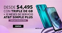 Moto G71 DESDE $4,495 CON TRIPLE DE GB + 12 MESES DE SERVICIO AT&T SIMPLE PLUS