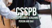Conduct Security Screening of Person and Bag (CSSPB) - KnowledgeTree
