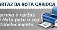 Imprima o Adesivo da Nota Carioca para o seu estabelecimento.