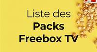 La liste des packs de chaînes TV disponibles avec votre Freebox