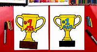 How To Draw A Trophy For Father's Day - Art For Kids Hub -