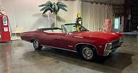 1967 Chevrolet Impala SS Convertible Features: Finished in Rally Red over White Powered by a 327 ci
