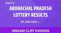 Arunachal Pradesh Lottery Singam Cliff Evening Winners Announced For June 20