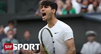 Wimbledon: Achtelfinals Männer - Alcaraz hat gegen Humbert nur kurz Mühe – Sinner marschiert