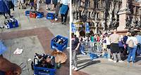 EM-Auftakt: Müllberge nach großer Party auf dem Marienplatz – Stadt wendet sich mit Bitte an alle Fans