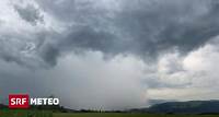 Neue Unwetter in der Schweiz - Kräftige Gewitter zogen am Montagabend über die Schweiz