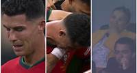Ronaldo piange disperato dopo il rigore sbagliato: è inconsolabile sotto gli occhi della madre