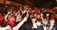 Türkei-Fans feiern am Plärrer – und zeigen Wolfsgruß