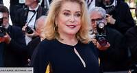 PHOTOS – Cannes 2024 : Catherine Deneuve majestueuse dans un ensemble noir et or pour la projection de L'Amour Ouf