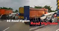 4-vehicle chain collision after Lalamove van crashes into stationary lorry in Lim Chu Kang, 2 injured
