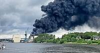 Feuer bei Lürssen-Werft: Luxusyacht brennt bei Rendsburg - Evakuierungen