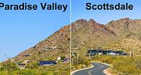 Scottsdale and Paradise Valley are both in Arizona's millionaire hub, but it's clear why one suburb is more expensive than the other.