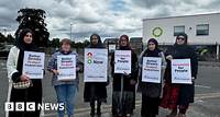 Campaigners protest on road where toddler died