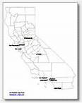 printable California major cities map labeled