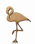 Aplique recorte flamingo mdf para artesanato R$ 2,59